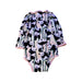 A Black Long Sleeve Bodysuits from Molo in size 0-3M for girl. (Back View)