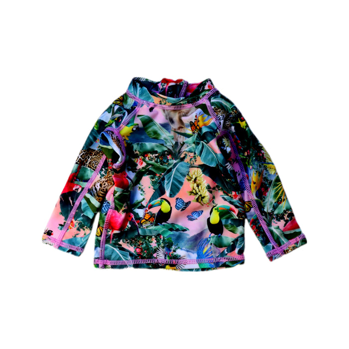 A Multicolour Rash Guards from Molo in size 0-3M for girl. (Front View)