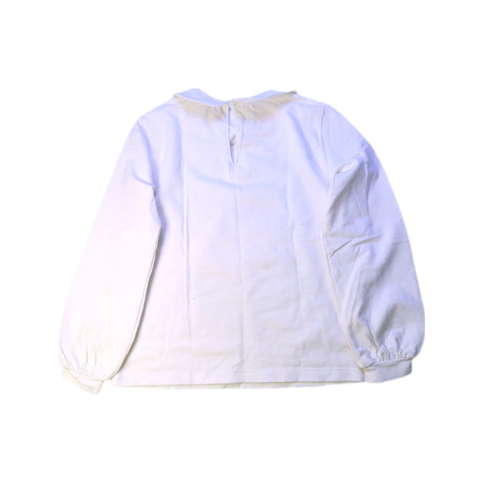A White Long Sleeve Tops from Vivetta in size 8Y for girl. (Back View)