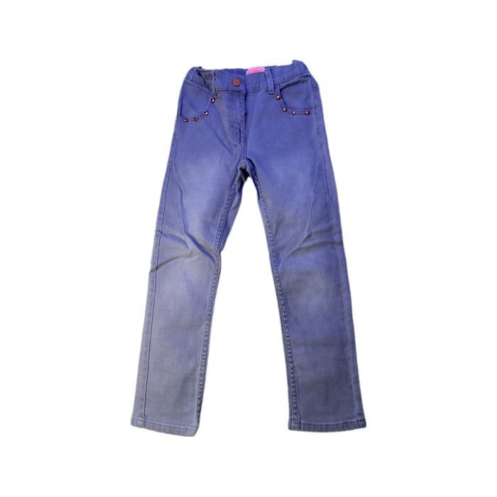 A Blue Jeans from La Compagnie des Petits in size 6T for girl. (Front View)