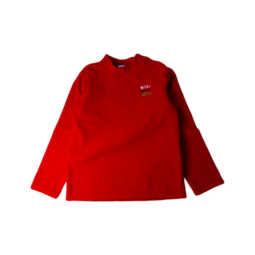 A Red Long Sleeve Tops from Miki House in size 7Y for neutral. (Front View)