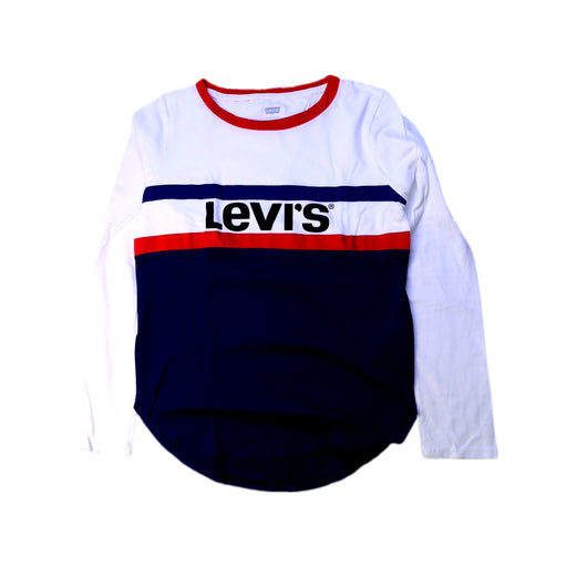 A White Long Sleeve T Shirts from Levi's in size 8Y for boy. (Front View)