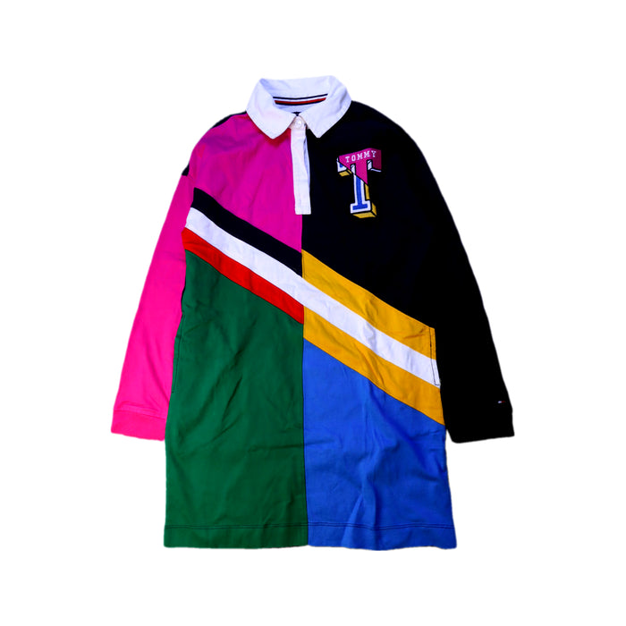 A Multicolour Long Sleeve Dresses from Tommy Hilfiger in size 8Y for girl. (Front View)