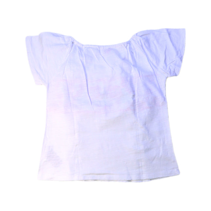 A White Short Sleeve Tops from La Compagnie des Petits in size 6T for girl. (Back View)