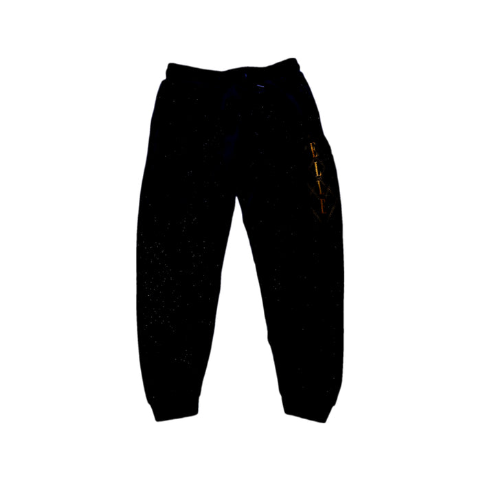 A Black Sweatpants from ELLE in size 7Y for girl. (Front View)