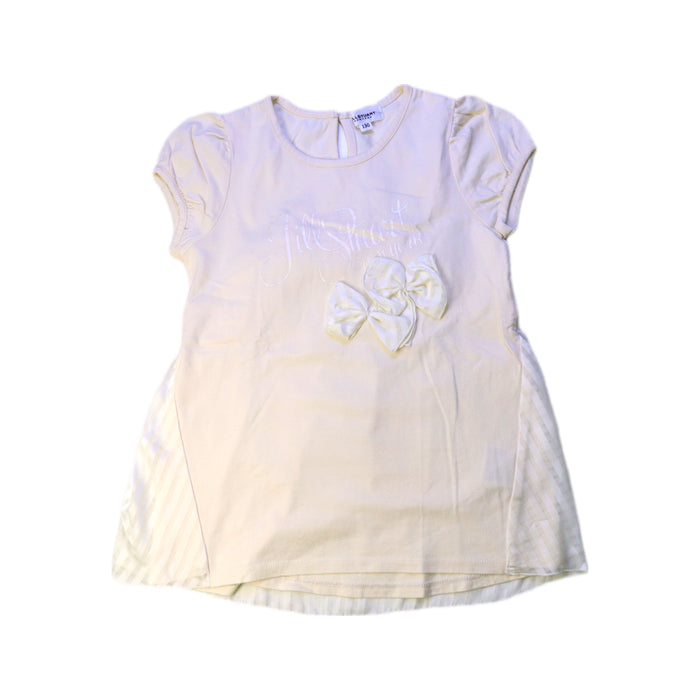 A Ivory Short Sleeve Tops from Jill Stuart in size 7Y for girl. (Front View)