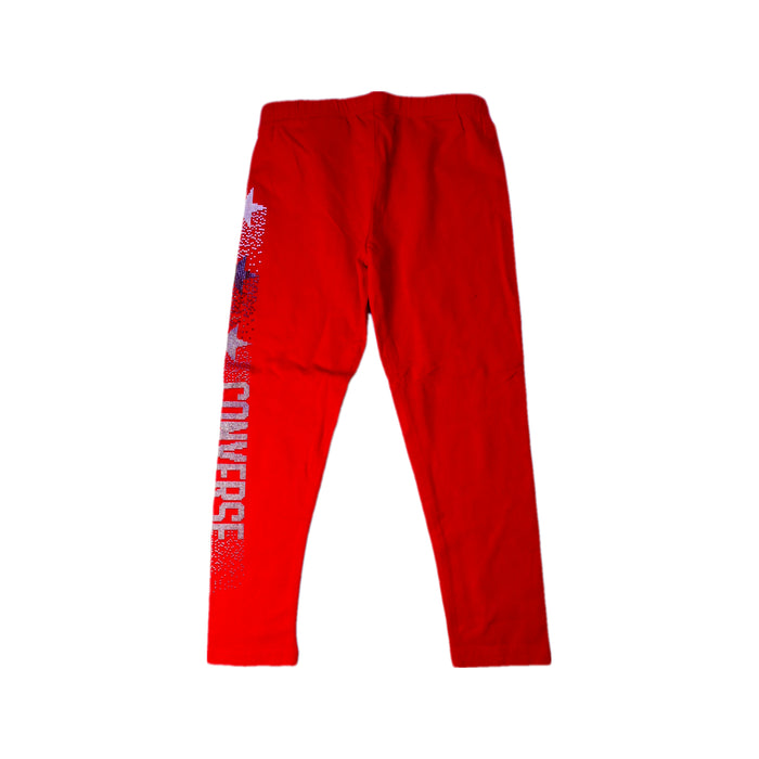 A Red Leggings from Converse in size 6T for girl. (Back View)