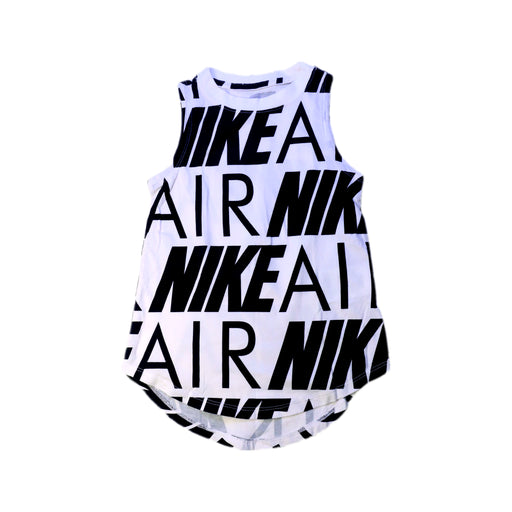A Black Sleeveless T Shirts from Nike in size 8Y for girl. (Front View)