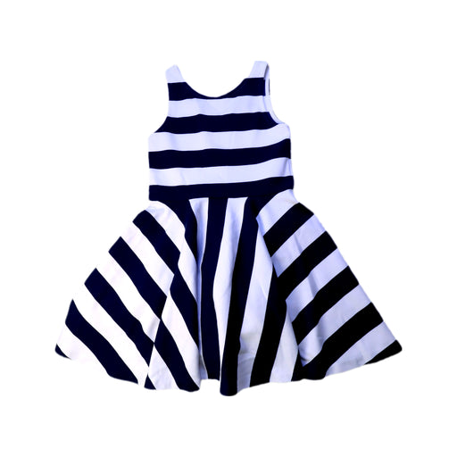A Navy Sleeveless Dresses from Polo Ralph Lauren in size 7Y for girl. (Front View)