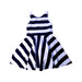 A Navy Sleeveless Dresses from Polo Ralph Lauren in size 7Y for girl. (Front View)