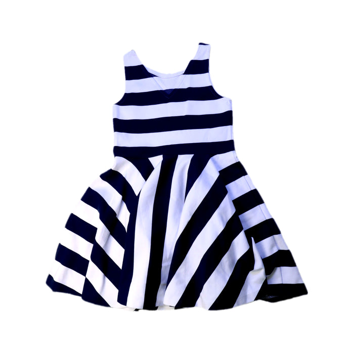 A Navy Sleeveless Dresses from Polo Ralph Lauren in size 7Y for girl. (Back View)