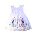 A White Sleeveless Dresses from DPAM in size 8Y for girl. (Front View)