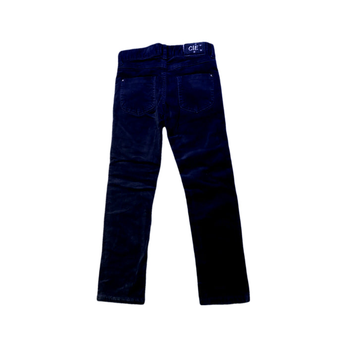 A Navy Casual Pants from La Compagnie des Petits in size 6T for girl. (Back View)