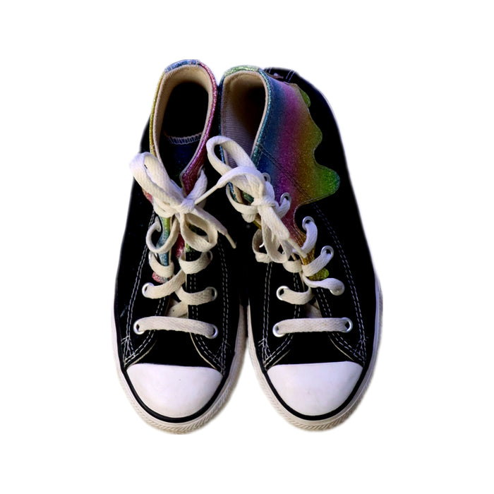A Multicolour Sneakers from Converse in size 7Y for girl. (Back View)