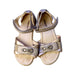A Gold Sandals from Mayoral in size 5T for girl. (Back View)
