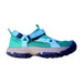 A Teal Aqua Shoes from Teva in size 6T for girl. (Front View)