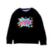 A Black Crewneck Sweatshirts from Dandy Star in size 7Y for boy. (Front View)