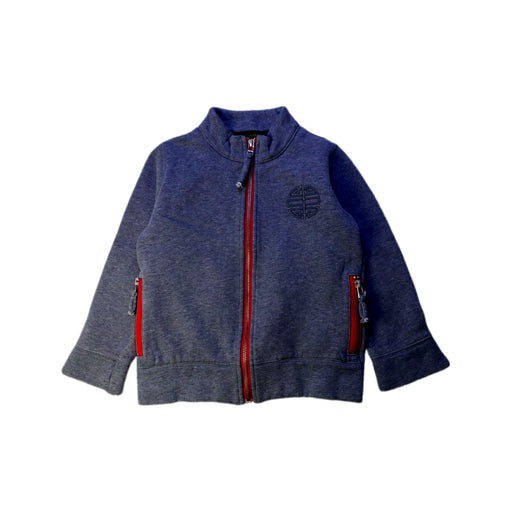 A Blue Lightweight Jackets from Shanghai Tang in size 4T for boy. (Front View)