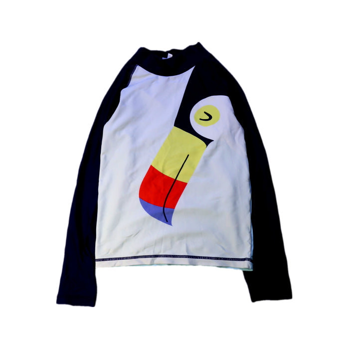 A Black Rash Guards from Seed in size 8Y for boy. (Front View)
