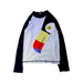 A Black Rash Guards from Seed in size 8Y for boy. (Front View)