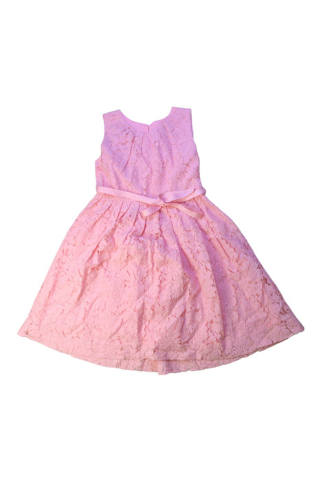 A Pink Sleeveless Dresses from Rachel Riley in size 6T for girl. (Front View)