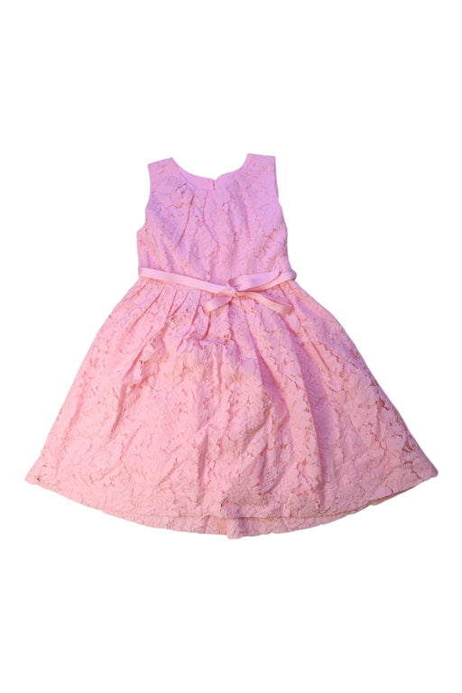 A Pink Sleeveless Dresses from Rachel Riley in size 6T for girl. (Front View)