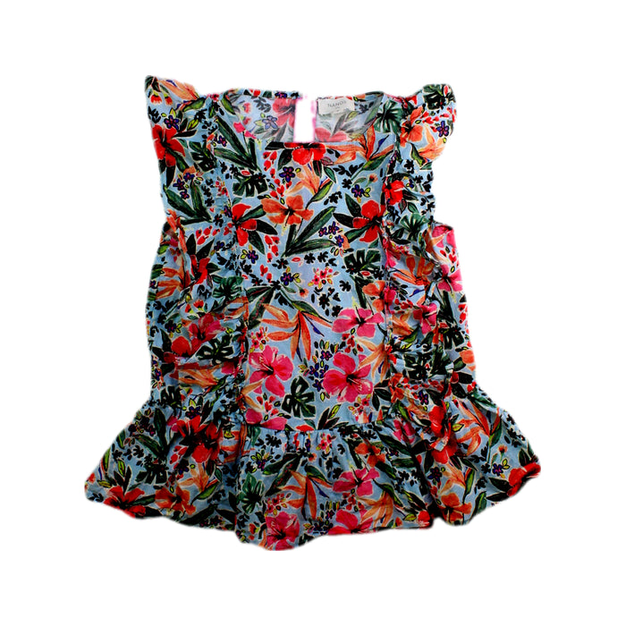 A Multicolour Sleeveless Tops from Nanos in size 7Y for girl. (Front View)