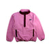 A Pink Buttoned Sweatshirts from The North Face in size 7Y for girl. (Front View)