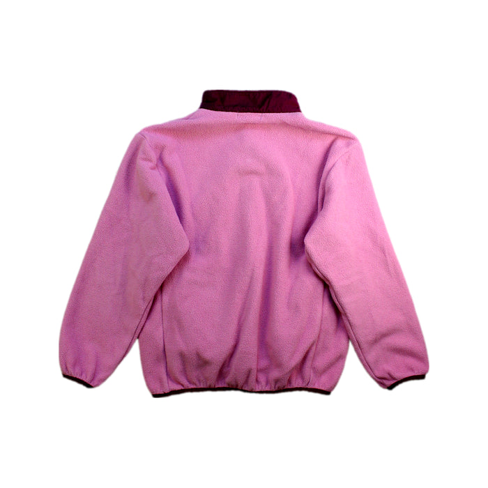 A Pink Buttoned Sweatshirts from The North Face in size 7Y for girl. (Back View)
