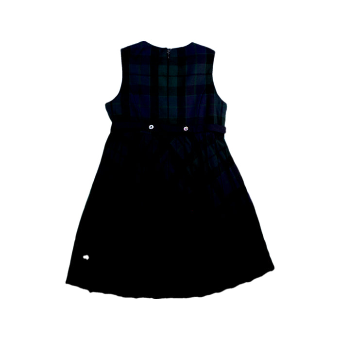 A Blue Sleeveless Dresses from Familiar in size 5T for girl. (Back View)