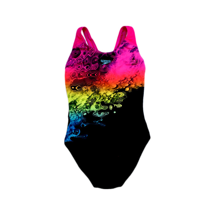 A Multicolour Swimsuits from Speedo in size 12Y for girl. (Front View)