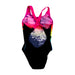 A Multicolour Swimsuits from Speedo in size 12Y for girl. (Back View)
