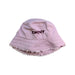 A Pink Sun Hats from DKNY in size 10Y for girl. (Front View)