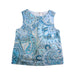 A Blue Sleeveless Tops from Chickeeduck in size 4T for girl. (Front View)
