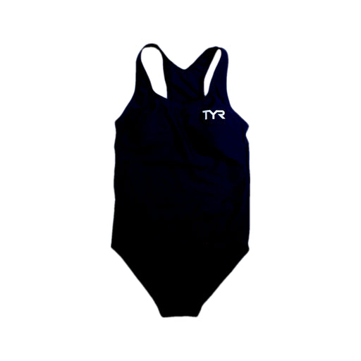 A Navy Swimsuits from TYR in size 12Y for girl. (Front View)