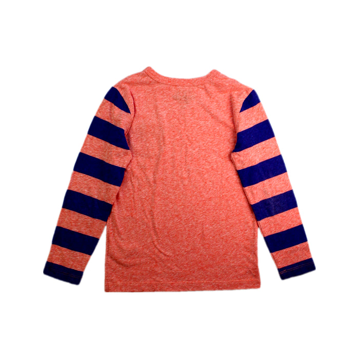 A Orange Long Sleeve T Shirts from Crewcuts in size 4T for boy. (Back View)