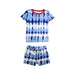 A Blue Shorts Sets from Crewcuts in size 2T for girl. (Front View)