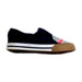 A Navy Slip Ons from Seed in size 3T for boy. (Front View)