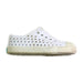 A White Slip Ons from Native Shoes in size 12-18M for neutral. (Front View)