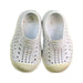 A White Slip Ons from Native Shoes in size 12-18M for neutral. (Back View)