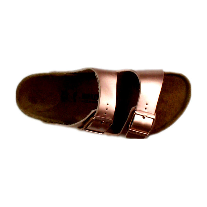 A Brown Sandals from Birkenstock in size 9Y for girl. (Front View)
