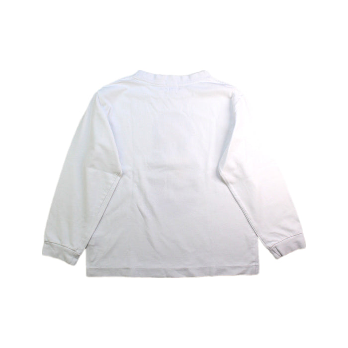 A White Long Sleeve T Shirts from BAPE KIDS in size 7Y for boy. (Back View)