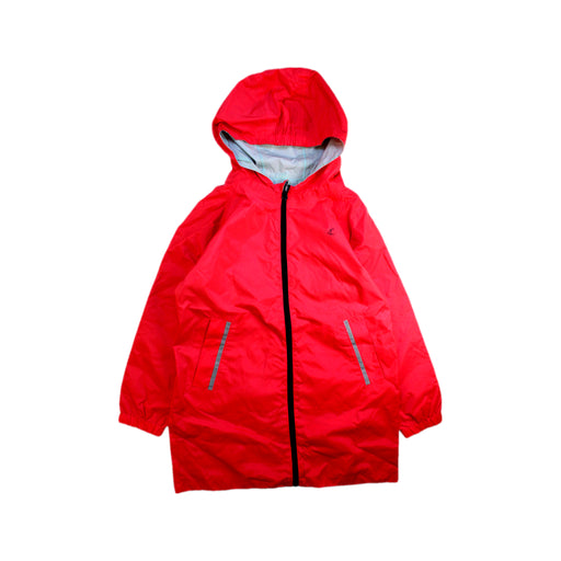 A Red Coats from Petit Bateau in size 8Y for neutral. (Front View)