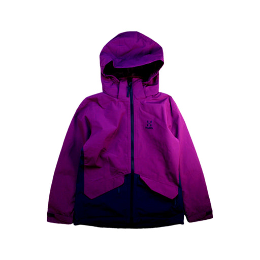 A Purple Rain Jackets from Haglöfs in size 10Y for neutral. (Front View)