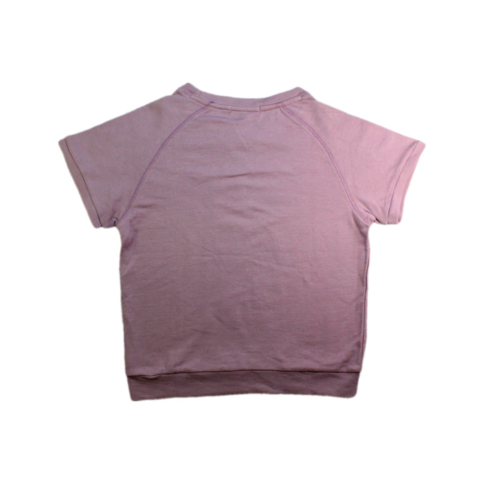 A Pink Short Sleeve Tops from Excuse My French in size 10Y for girl. (Back View)