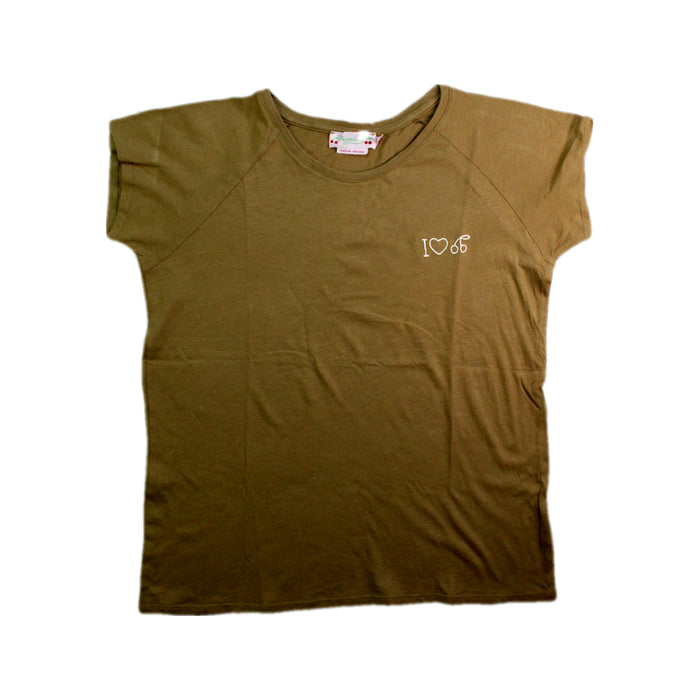A Green Short Sleeve Tops from Bonpoint in size 10Y for girl. (Front View)