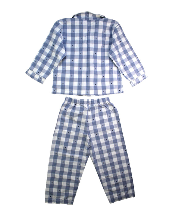 A Blue Pyjama Sets from The Little White Company in size 3T for boy. (Back View)