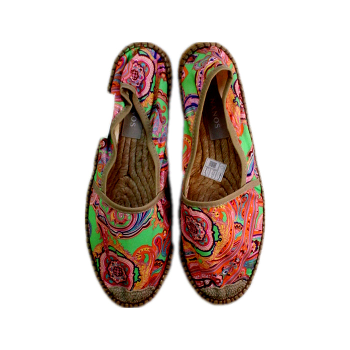 A Pink Espadrilles from Nanos in size 13Y for girl. (Back View)