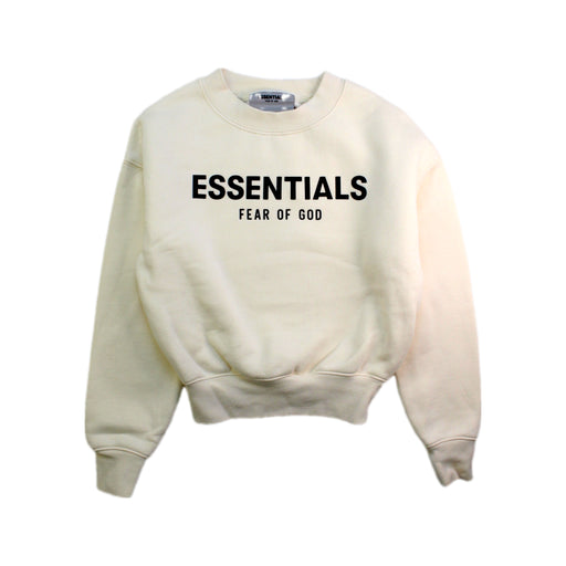 A Beige Crewneck Sweatshirts from Fear of God Essentials in size 4T for maternity. (Front View)