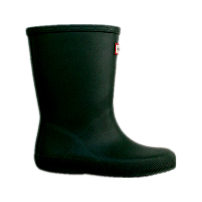 A Green Rain Boots from Hunter in size 4T for neutral. (Front View)